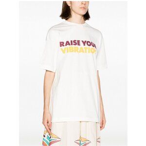 La DoubleJ | Raise Your Vibrations Cotton T-shirt $230 MSRP Sz. S